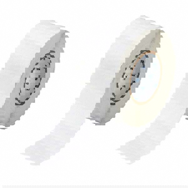 Label Maker Label: Clear & White, Vinyl, 3/4